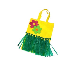 Set of 10 Hawaiian Party Bag Treat Bags Goodie Bags - Luau Candy Bags - Aloha