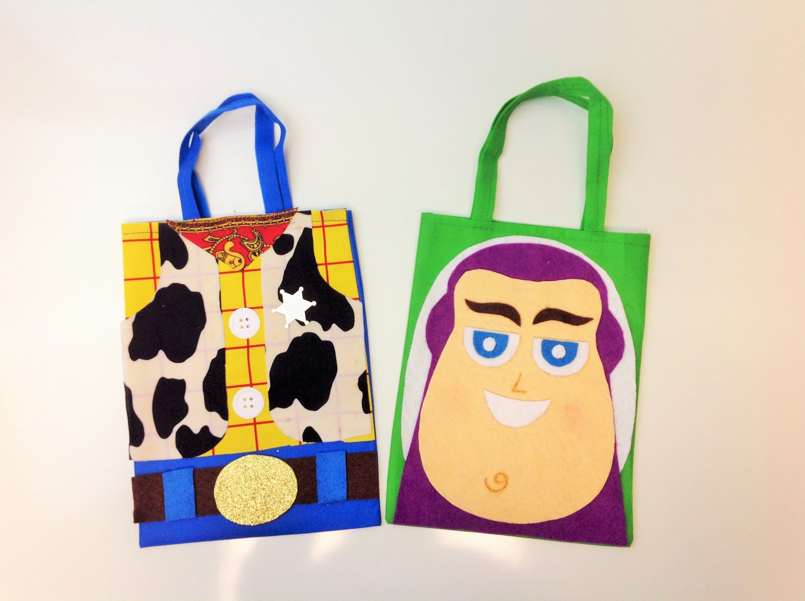 10 Pcs Toy Story Party Bag Treat Bags Goodie Bags Sheriff Etsy