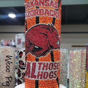 Rhinestoned Razorbacks Tumblers