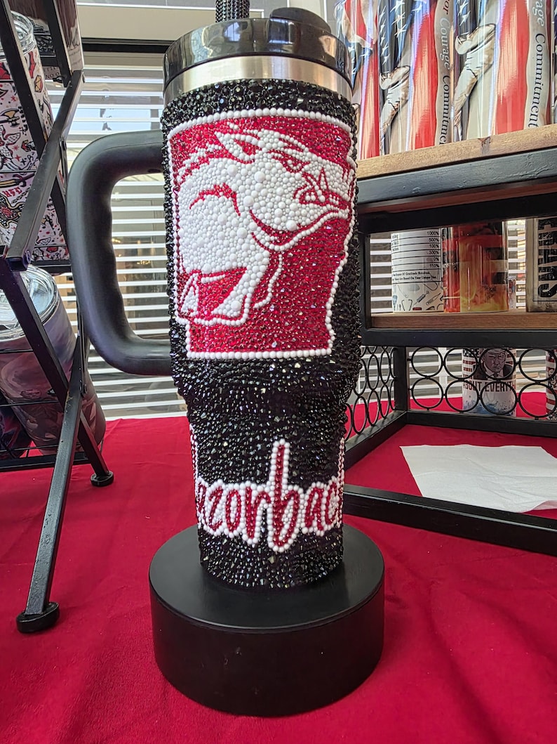 Rhinestoned Razorbacks 40oz STANLEY Tumbler bild 1