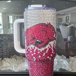 Rhinestoned Razorbacks 40oz Tumbler