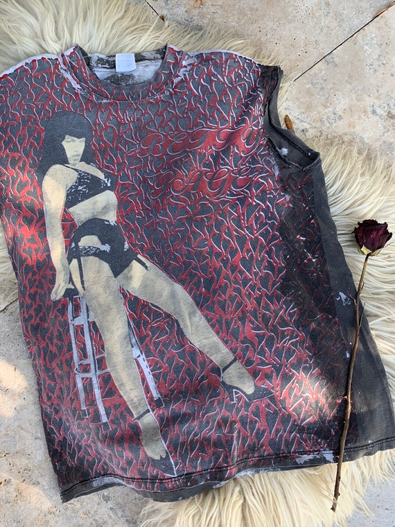 Vintage 90s rare Bettie Page Mosquitohead tshirt