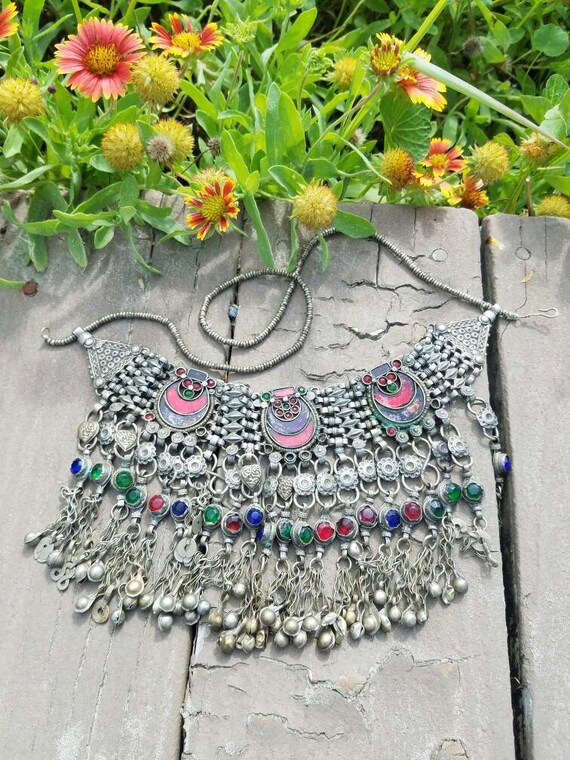 Stunning vintage handmade Afghanistani kuchi burle