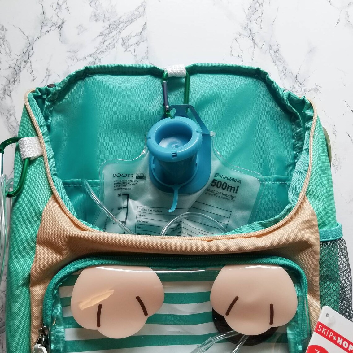 NEW Skip Hop Big Kid Backpack Modified for Feeding Tube Etsy