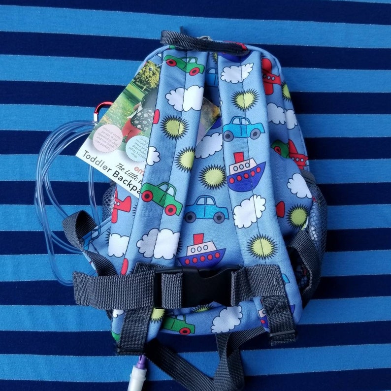 Emmzoe Toddler Backpack Modified for Feeding Tube G Tube J Etsy