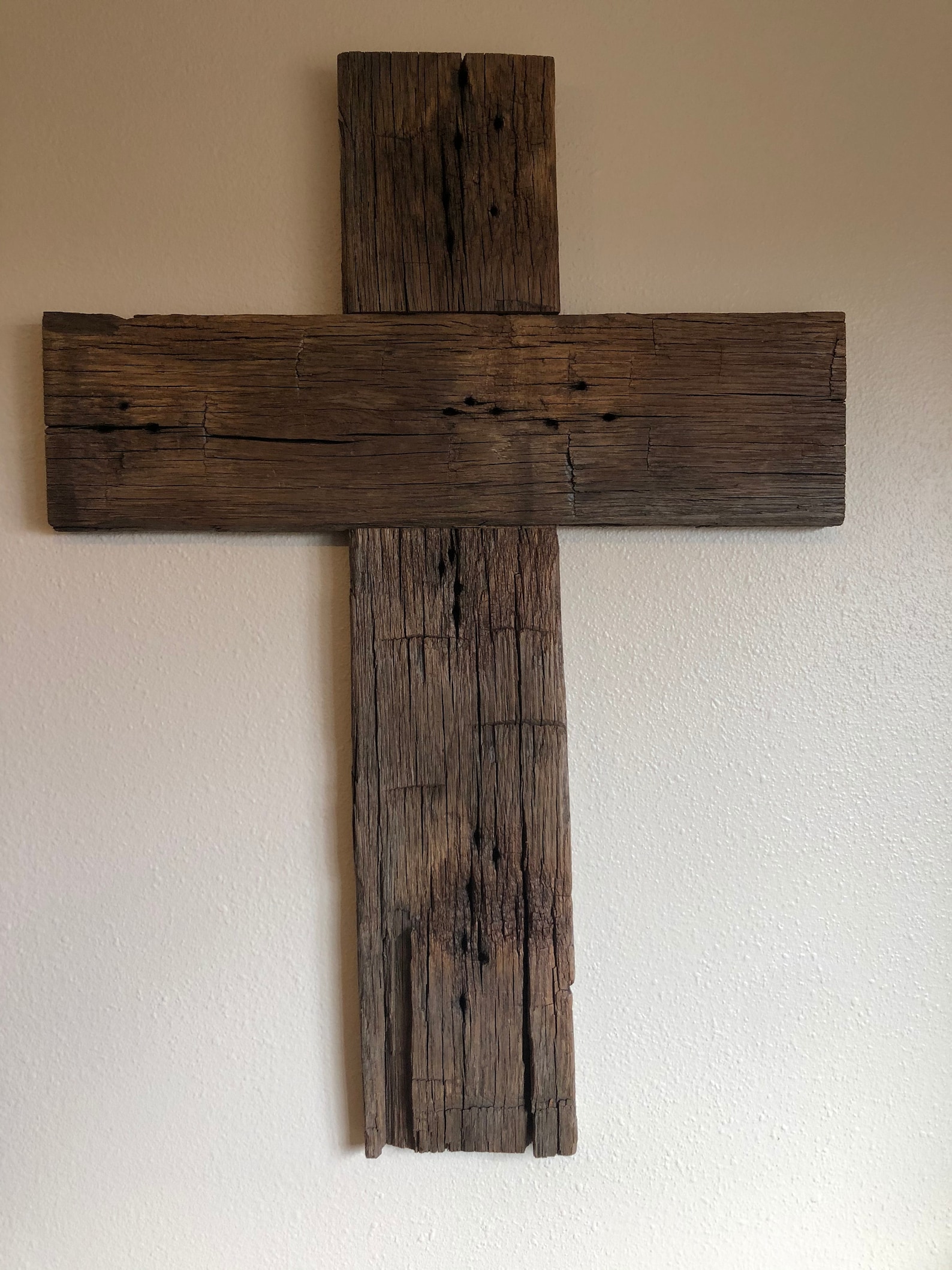 Rustic Old Wood Cross Etsy