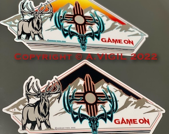 Elk Country- GAME ON 6” decal- in two color options. Elk County Dusk or Dawn