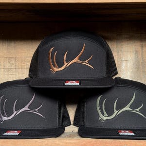 Game On Flat Bill bull elk shed  (snap back hat) embroidered