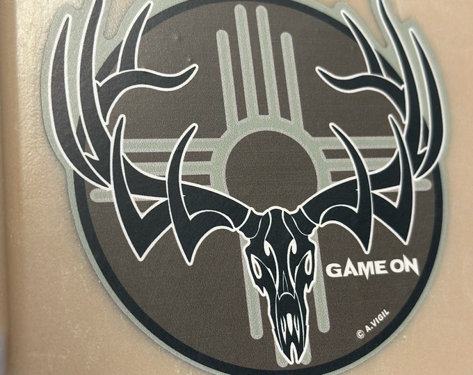 Hunter Series - Limited Run GAME ON zia buck or bull decals. 3.5” or 6”