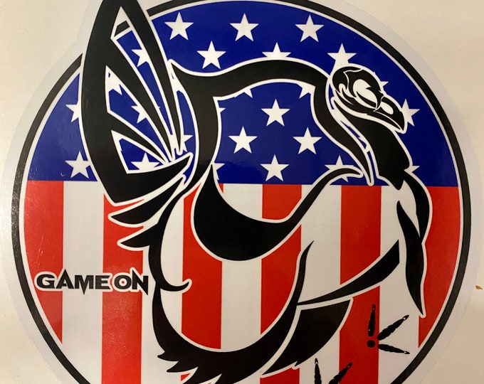 Turkey NM or America GAME ON 6" decal