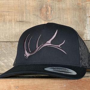 MULTIPLE COLOR CHOICES Game On bull elk shed snap back Black- charcoal shed