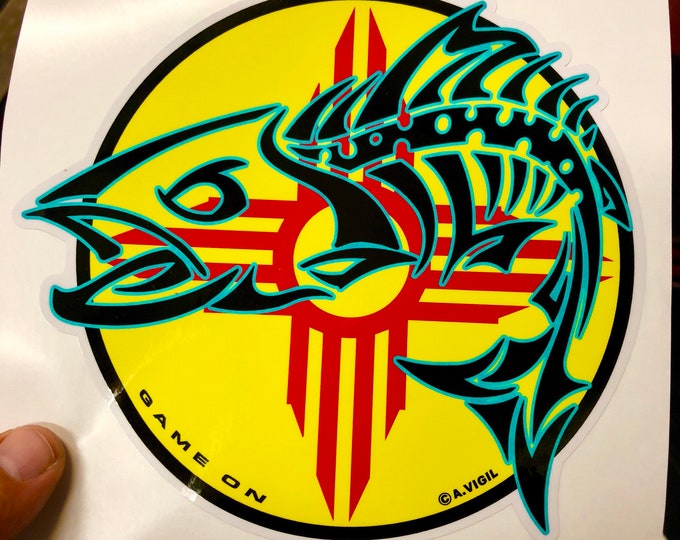 New Mexico Trout GAME ON 6" decal