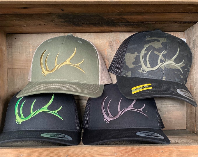 MULTIPLE COLOR CHOICES- Game On bull elk shed  (snap back)