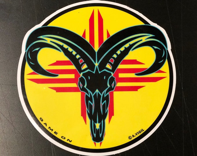 New Mexico Aoudad/Barbary sheep. GAME ON decal- large