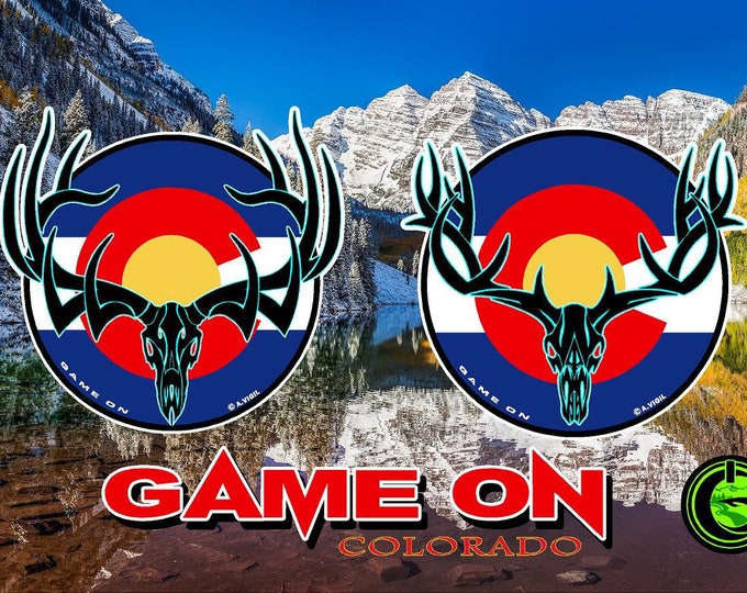 Colorado Bull, Buck or fish GAME ON 6" decal