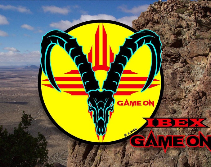 New Mexico Ibex GAME ON decal- large