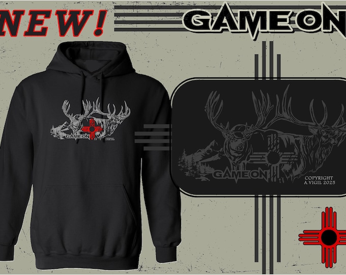In The Rut- buck & bull Game On hoodie