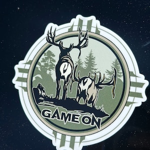 GAME ON Chasing Dreams 3.5” decal.