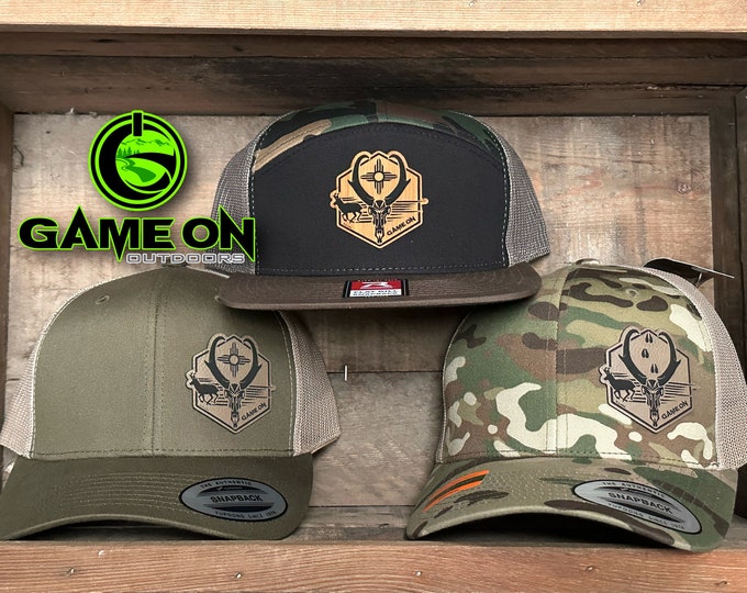Game On SPEED GOAT pronghorn antelope hat with or with out Zia  symbol (snap back hat)