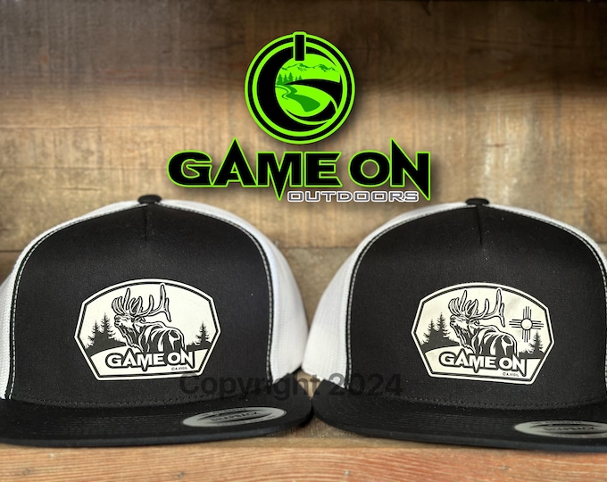The Challenger - Game On bull elk. Available with or without the zia (snap back hat)