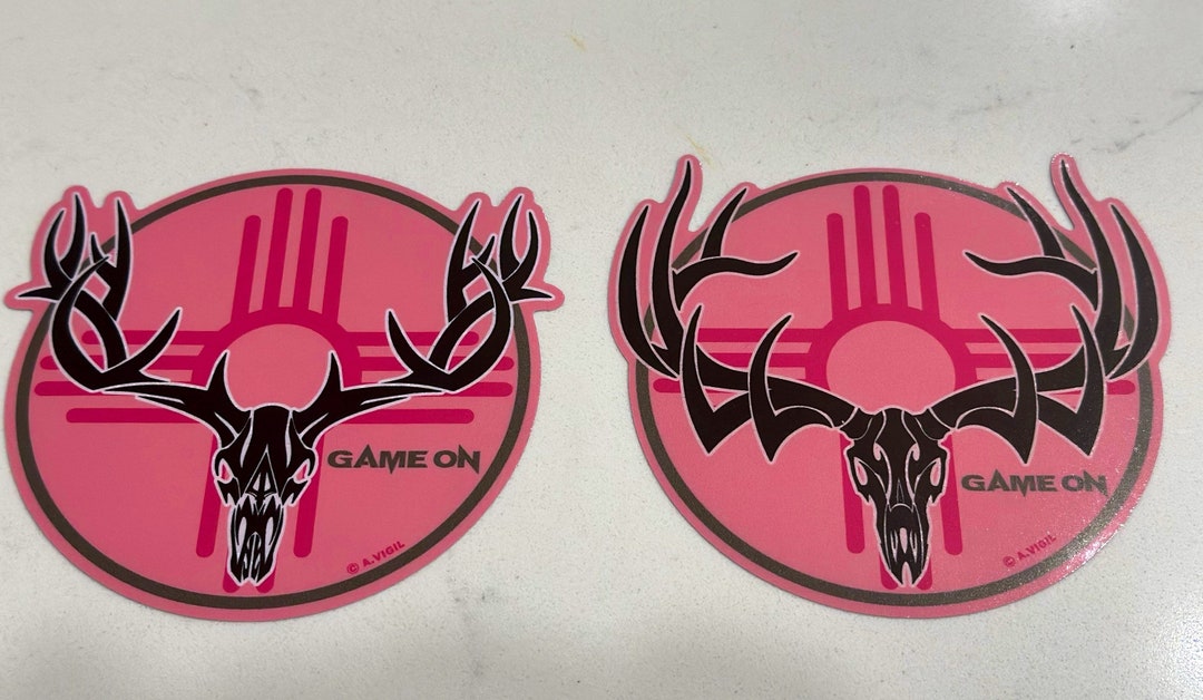 Think Pink - Limited Run GAME ON Zia Buck or Bull Decals. 3.5” or 6” - Etsy