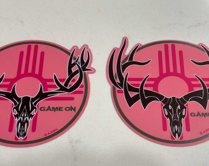Think Pink  - Limited Run GAME ON zia buck or bull decals. 3.5” or 6”