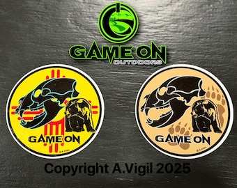 Black bear Game On decal 3.5” or 6”