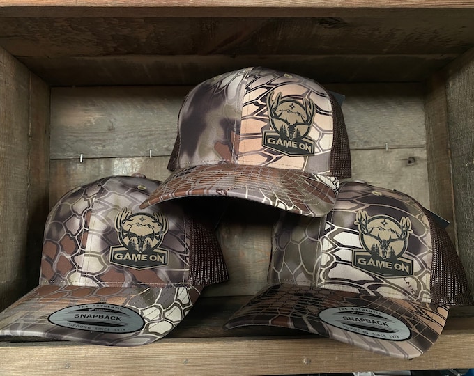 Game On Kryptek elk or mule deer buck (snap back hat)