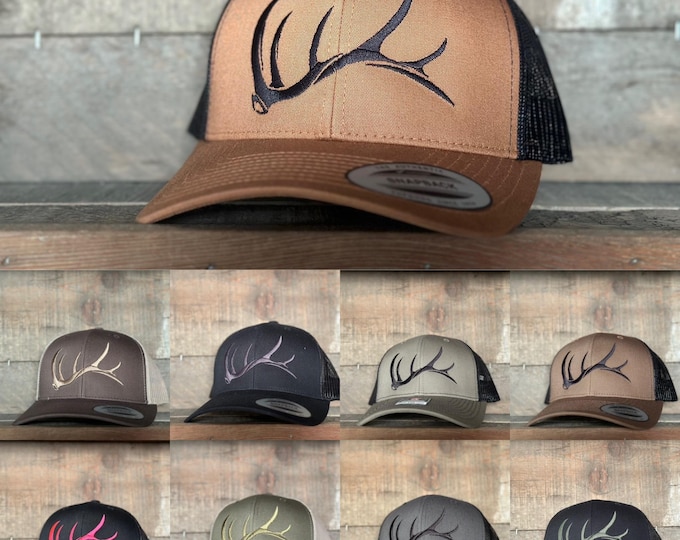 MULTIPLE COLOR CHOICES- Game On bull elk shed  (snap back)