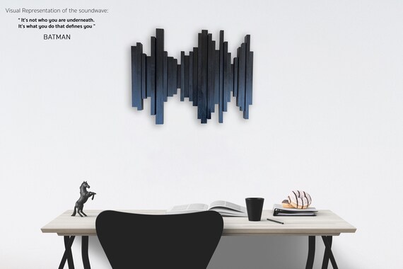 Custom Soundwave Wood Art From Voice Recording | Personalized