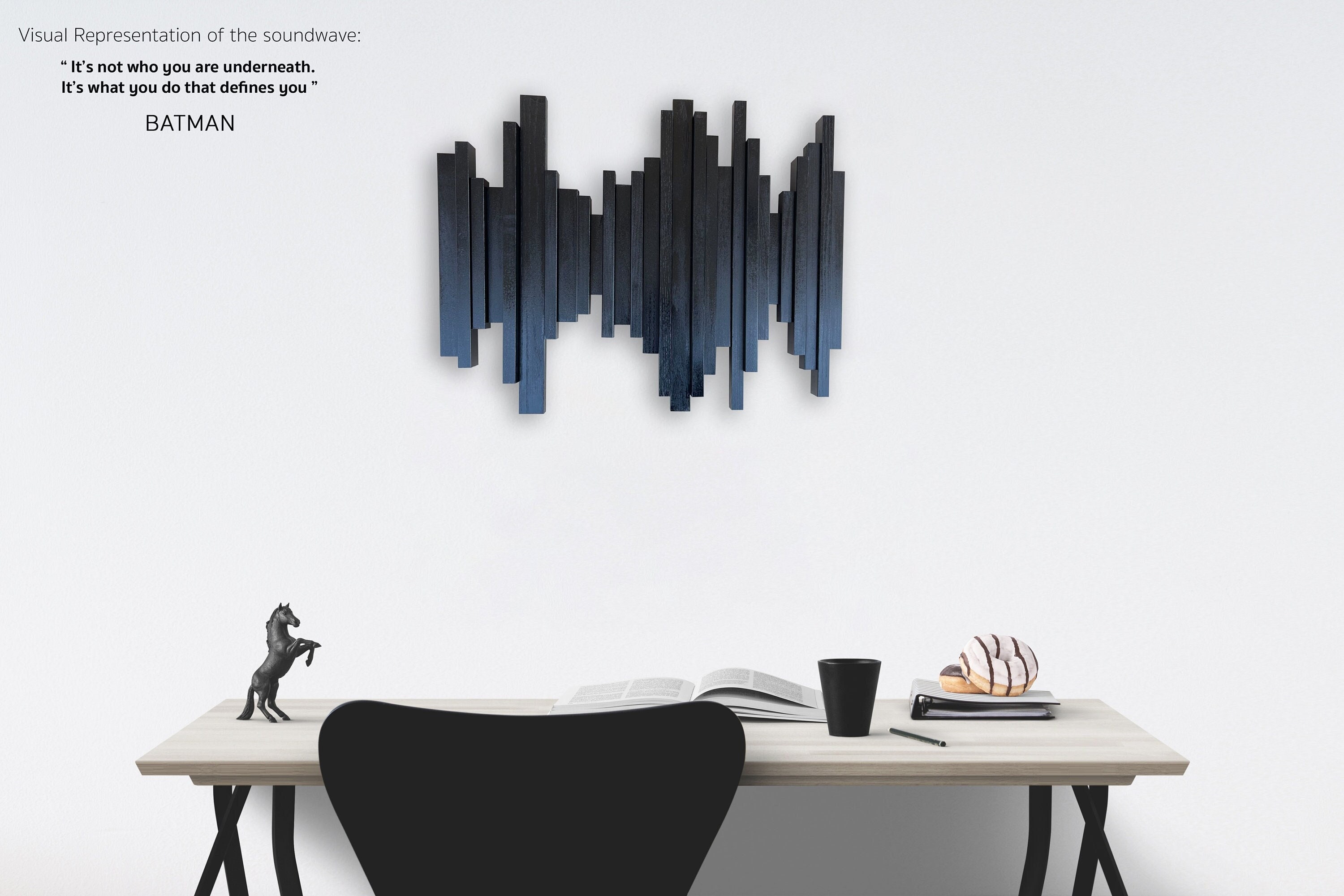 Custom Soundwave Wood Art From Voice Recording | Personalized