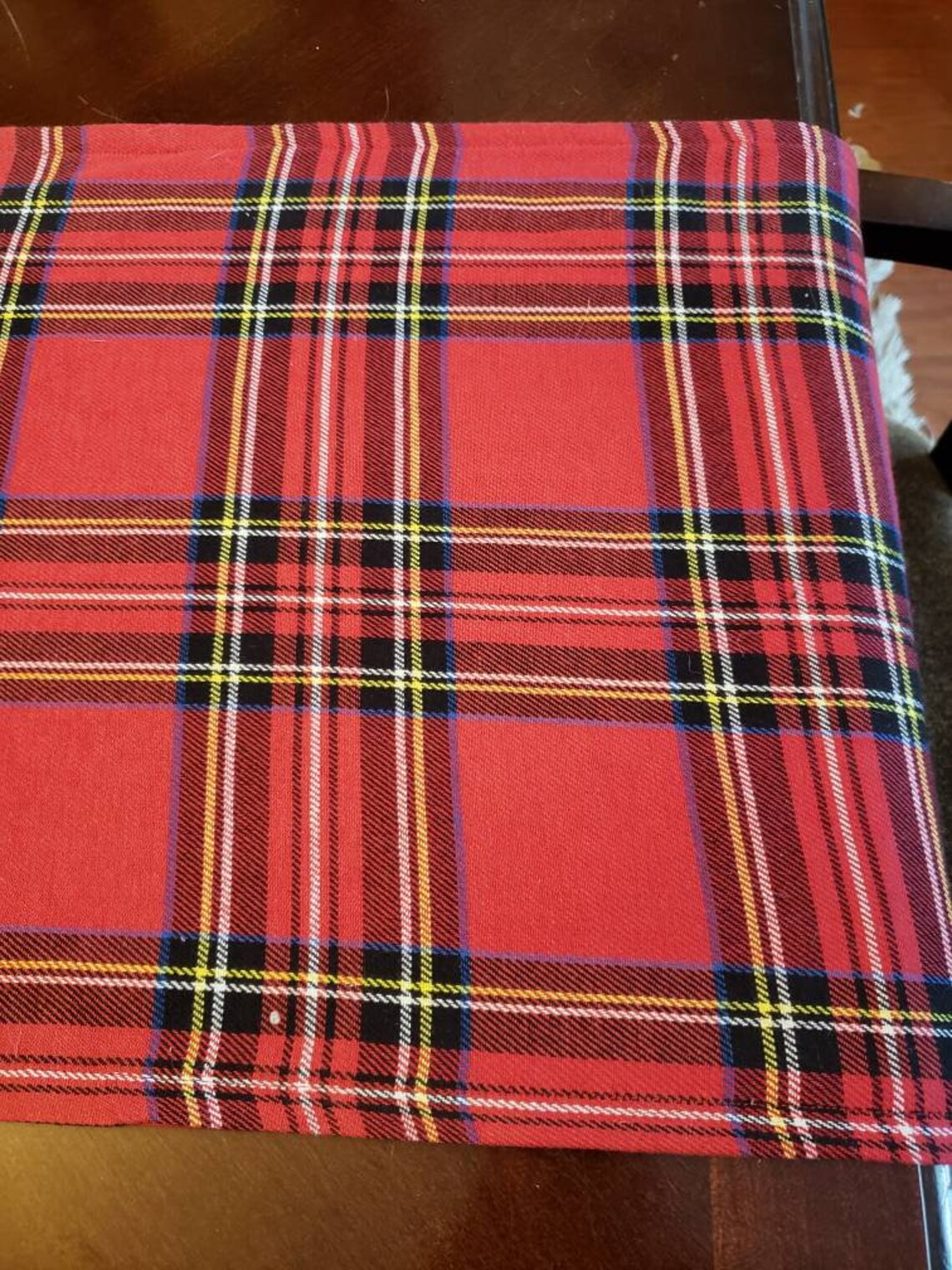 Red Plaid Table Runner. Royal Stewart Tartan. Christmas Etsy