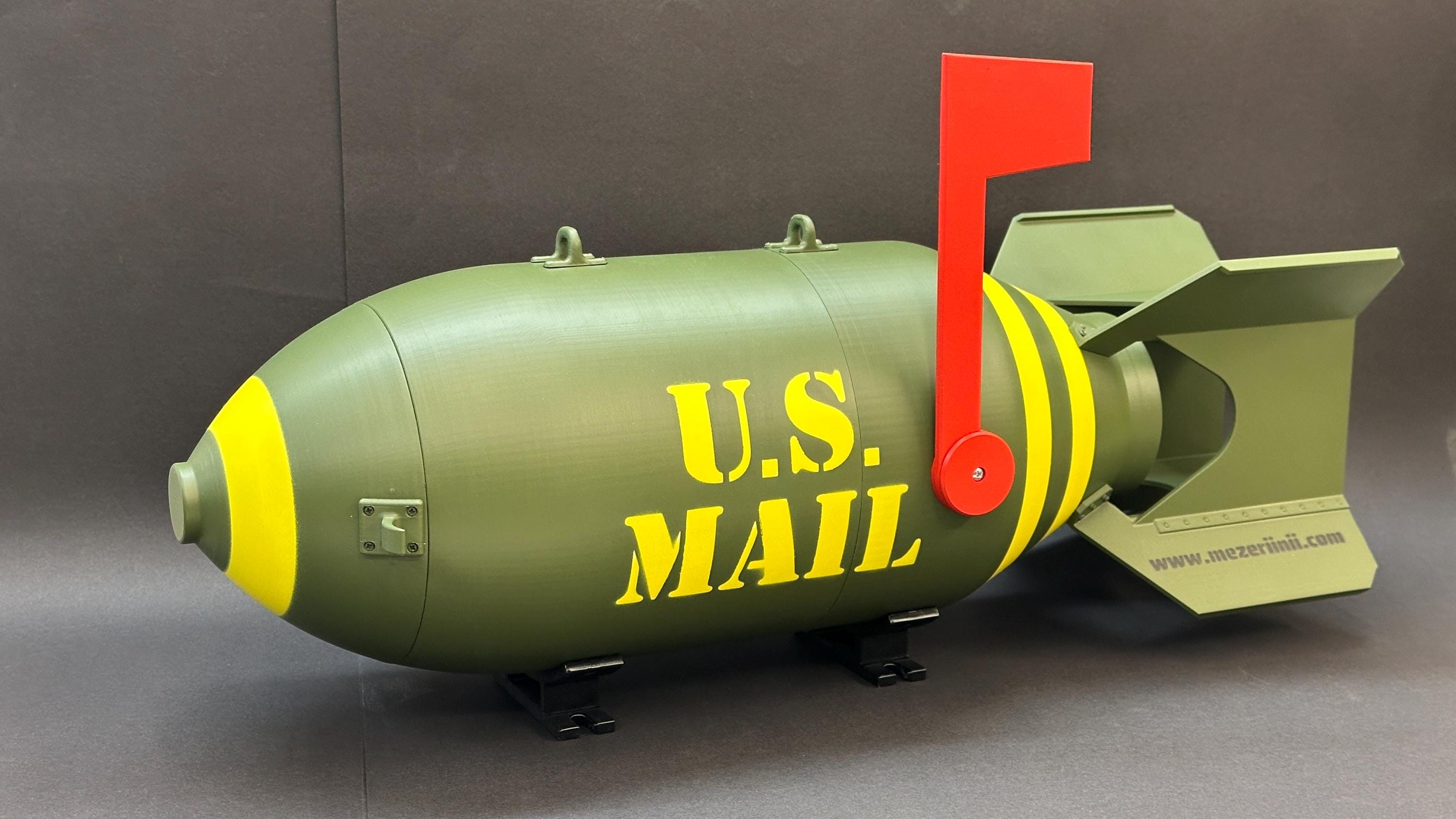U.S. Mail box fake aerial bomb