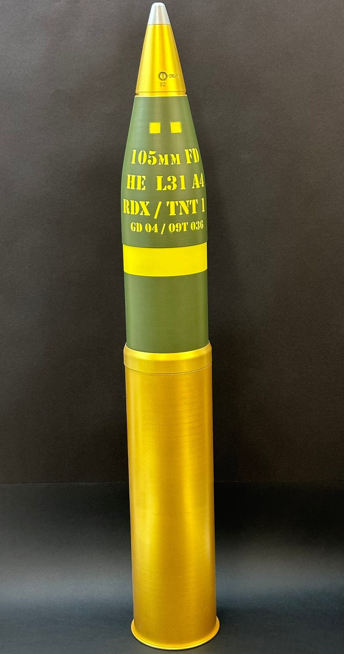105MM M14 BRASS ARTILLERY SHELL CASING - Kidd Family Auctions
