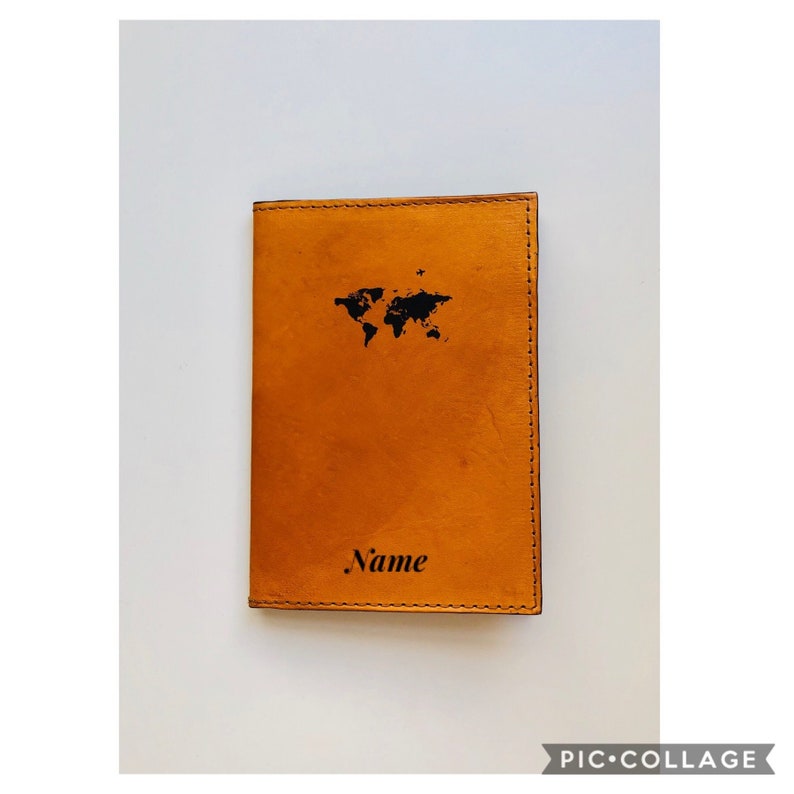 Personalized Animals Genuine Leather Passport Cover
