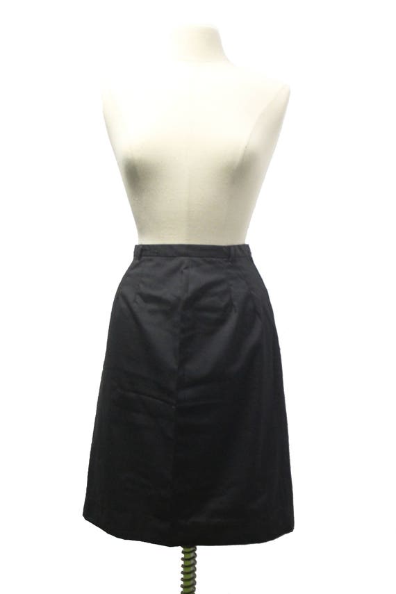 Black Vintage Straight Skirt - image 2