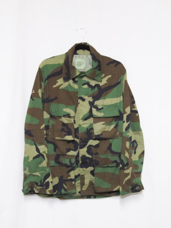Vintage Army Military Camouflage Jacket Gem