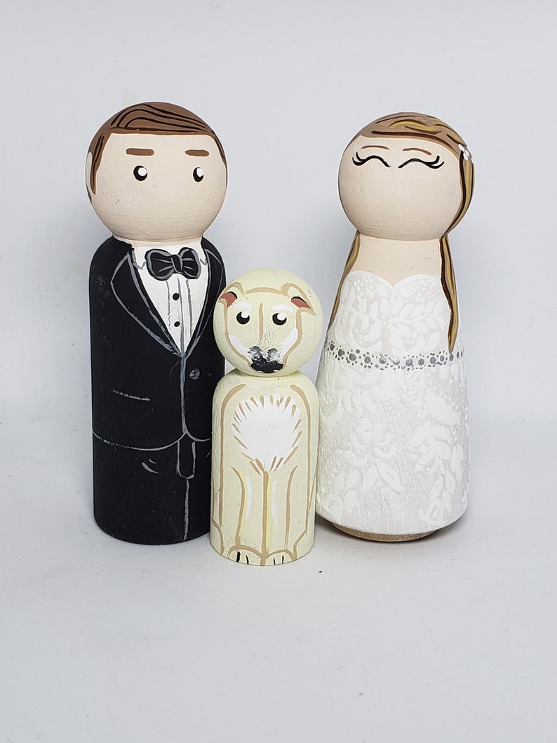 Custom Wedding cake toppercake topper bride and groom bride image 7