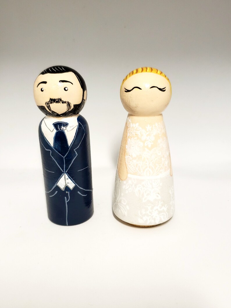 Custom Wedding cake toppercake topper bride and groom bride image 1