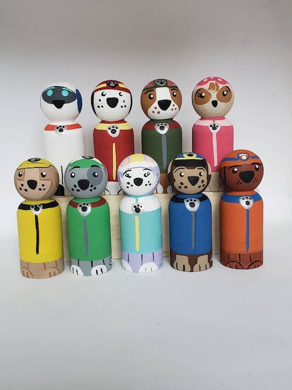 paw patrol peg dolls