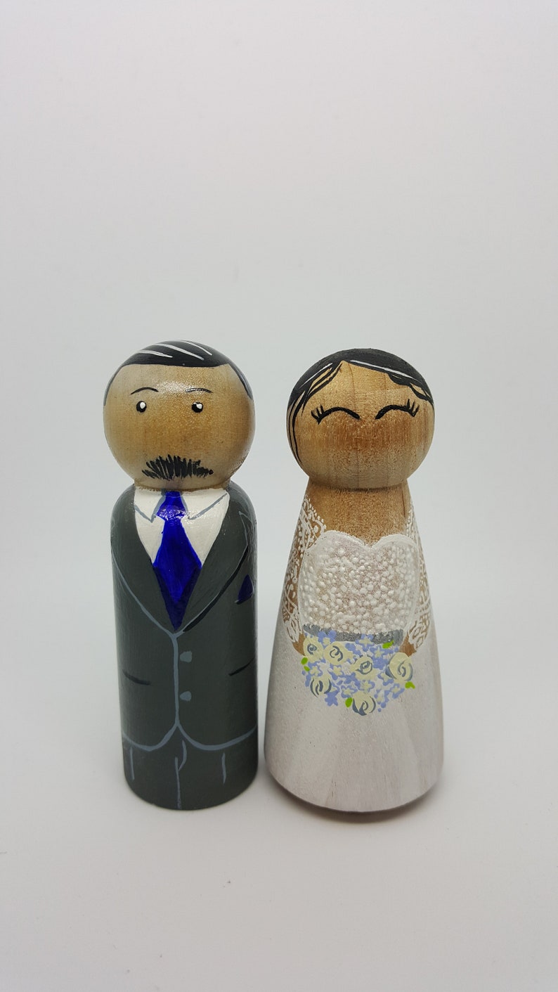 Custom Wedding cake toppercake topper bride and groom bride image 3