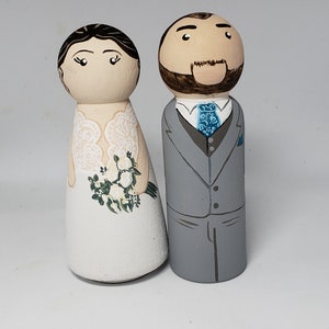 Custom Wedding cake topper,cake topper,bride and groom, bride and bride, groom and groom, pet cake topper, wooden cake topper image 2