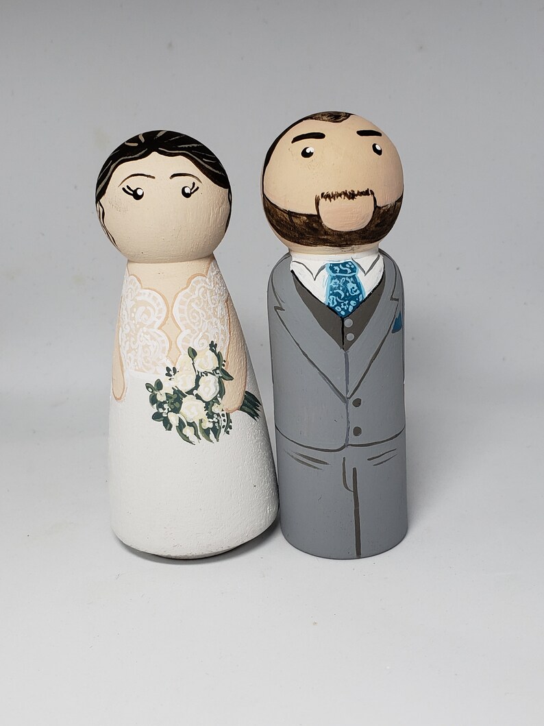 Custom Wedding cake topper,cake topper,bride and groom, bride and bride, groom and groom, pet cake topper, wooden cake topper image 2