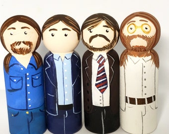 Beatles dolls, Abbey Road Beatles Dolls, Beatles fan gift, John Lennon, George Harrison, Ringo Starr, Paul McCartney, Beatles ornaments