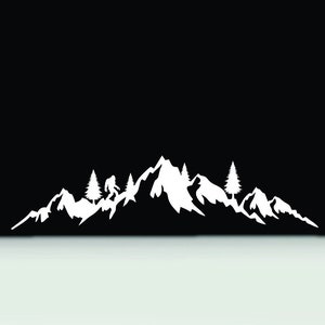 Bigfoot mountain vinyl decal | Bigfoot bumper sticker | bigfoot sticker | Bigfoot Sasquatch Yeti vinyl car truck window decal sticker