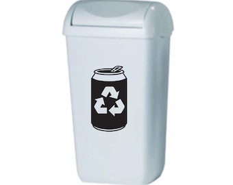 Recycle Symbol Sticker | Can bottle Recycle Symbol Decal | Recycle Decal | Recycling Symbol Vinyl Sticker | Recycling Bin Decal Sticker |