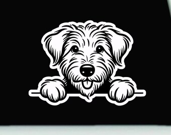 Irish Wolfhound Waterproof Vinyl Decal | Wolfhoumd Window Bumper Sticker | Irish Wolfhound Sticker