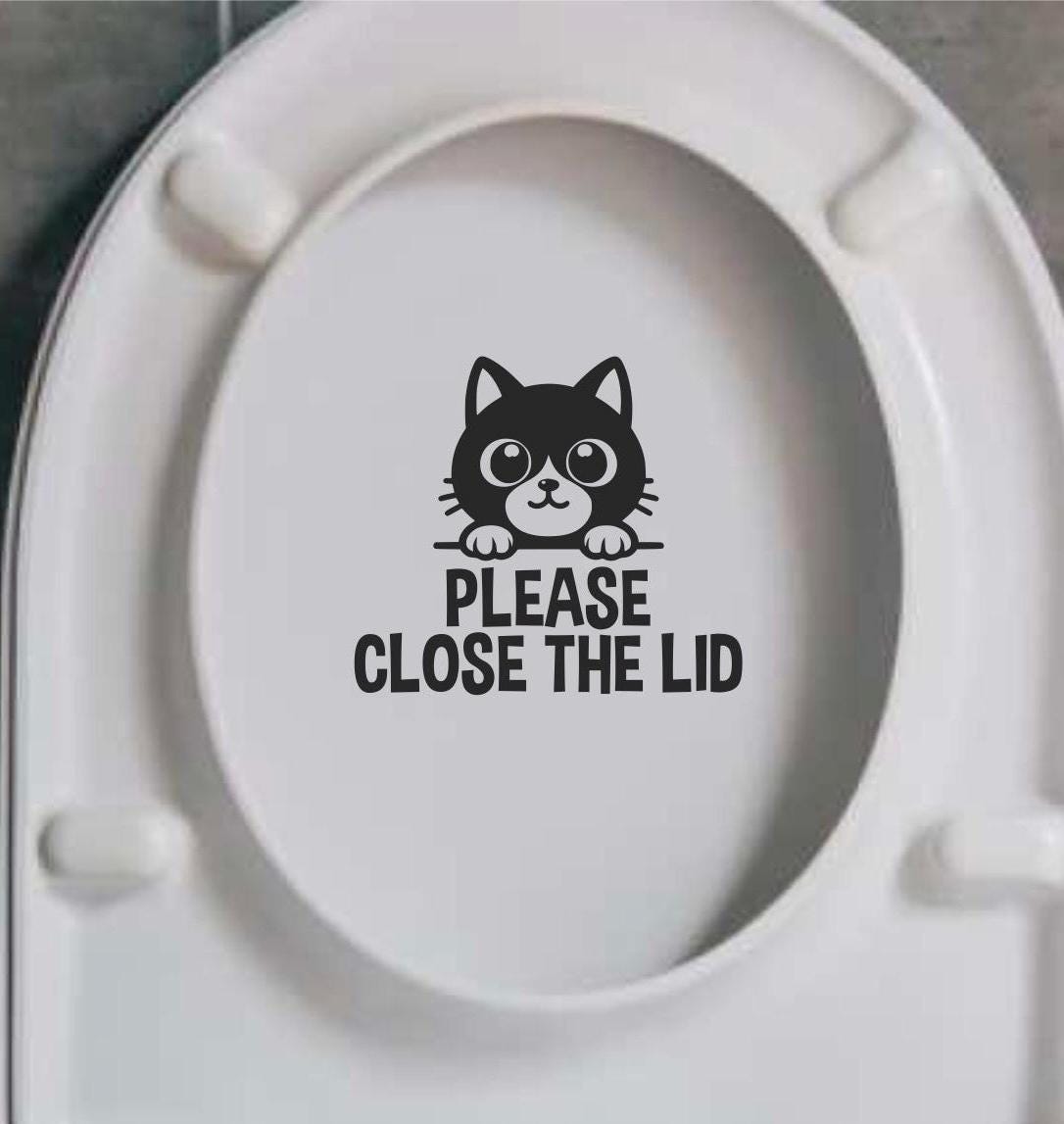 2 Adesivi Per Coperchio WC A Faccia Sorridente - PVC Impermeabile, Rimovibili - Foto 8