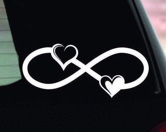 Infinity Symbol Vinyl Decal | Infinity Car Decal | Infinity Symbol Bumper Sticker | Infinity Heart Vinyl Decal | Infinity Symbol Car Decal