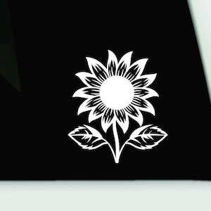 Sunflower bumper sticker | sunflower vinyl decal | flower window sticker | Flower car truck window decal | Sunflower car decal